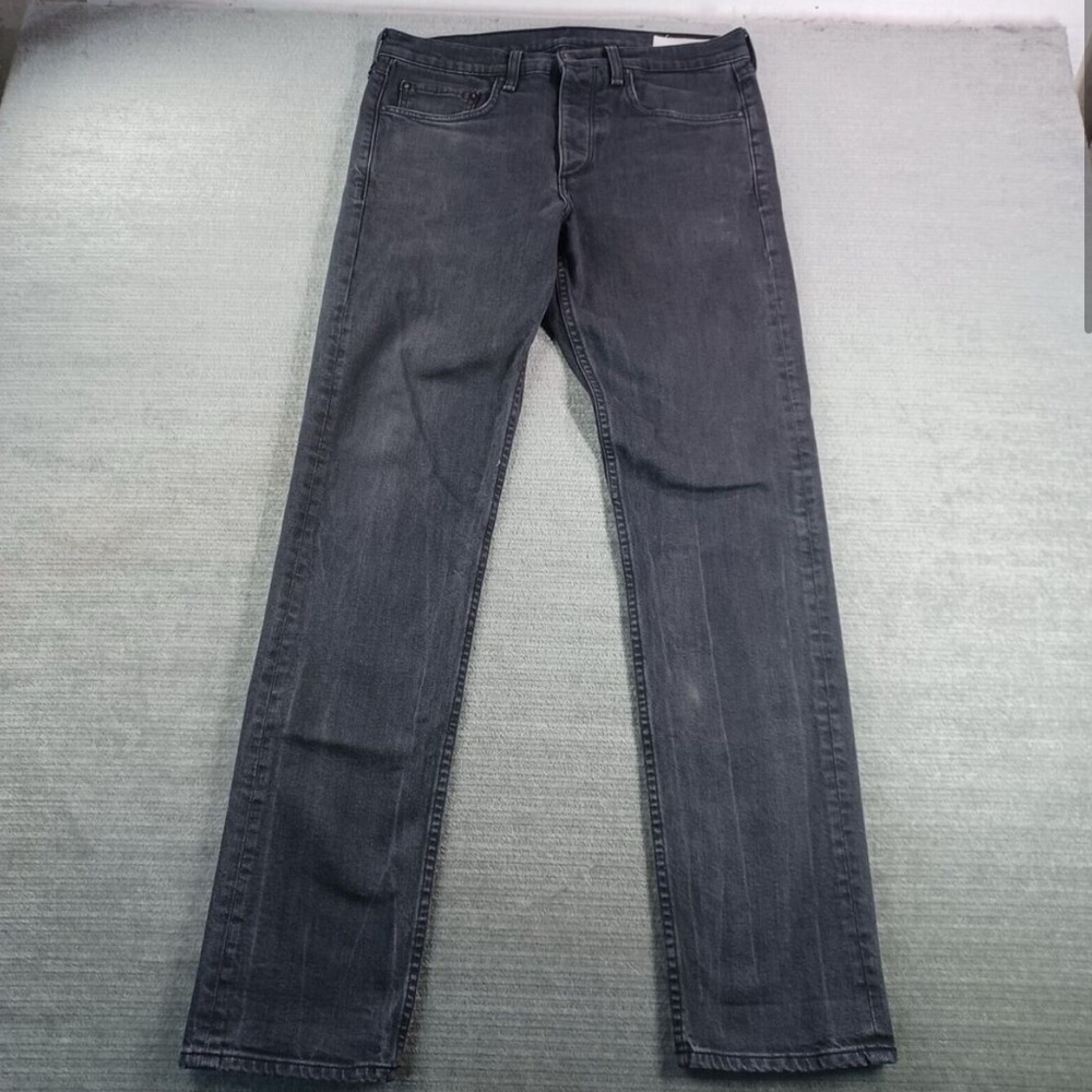 Rag & Bone Fit 3 Jeans Mens 30x30 Gray Standard Slim Straight Denim Button Fly